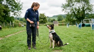 Povely pro psa v češtině a angličtině (Dog commands in Czech): Kompletní přehled, výslovnost a výcvik 4 Výcvik poslušnosti psa na cvičišti s trenérkou