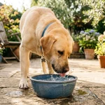 Pes hodně pije: Příčiny nadměrné žízně (polydipsie), diagnostika a kdy jít k veterináři 3 Pes pije čerstvou vodu z misky