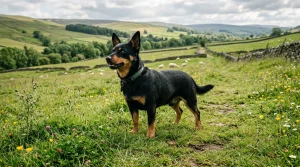 Lancashirský patař (Lancashire Heeler): Vzhled, povaha, pastevecké vlohy a chov vzácného plemene 6 Lancashirský patař stojící v trávě na pastvině